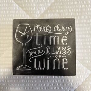 Primitives by Kathy White Box Wine Sign